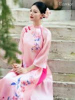 Set áo dài cách tân nữ Econice Vân Giao - Ảnh 3