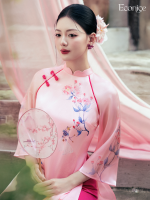 Set áo dài cách tân nữ Econice Vân Giao - Ảnh 5